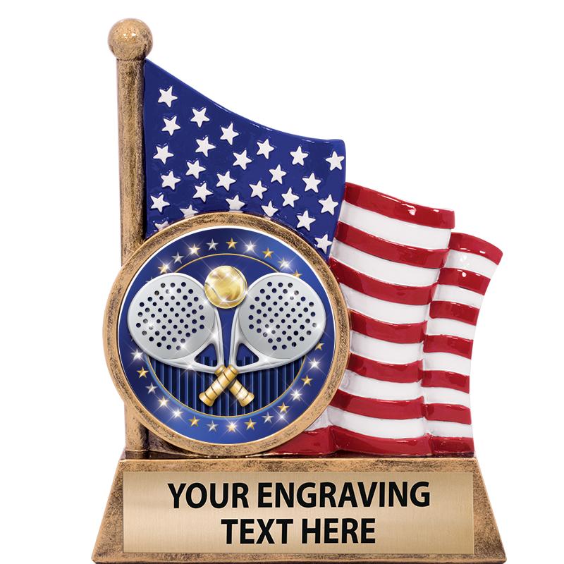 5" AMERICAN FLAG INSERT SCLPT