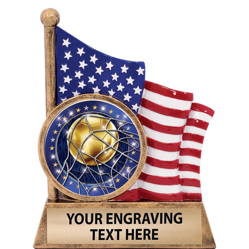 5" AMERICAN FLAG INSERT SCLPT