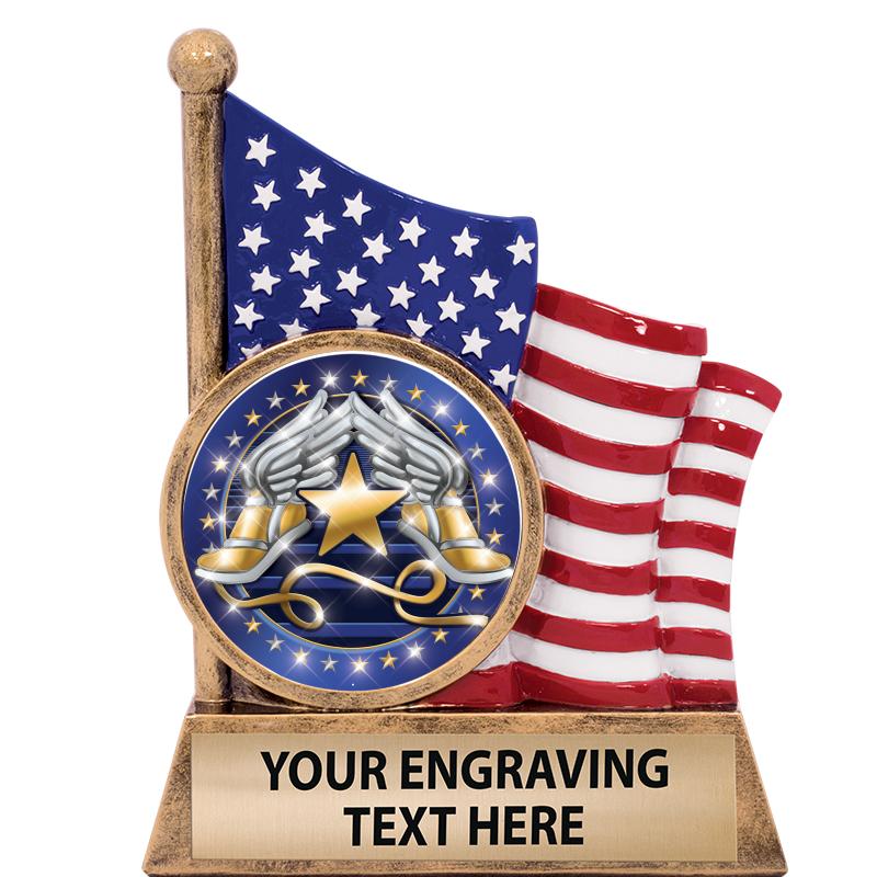 5" AMERICAN FLAG INSERT SCLPT