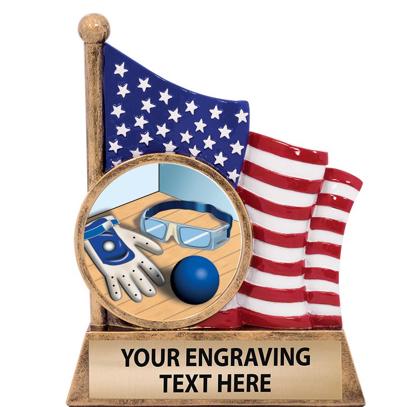 5" AMERICAN FLAG INSERT SCLPT