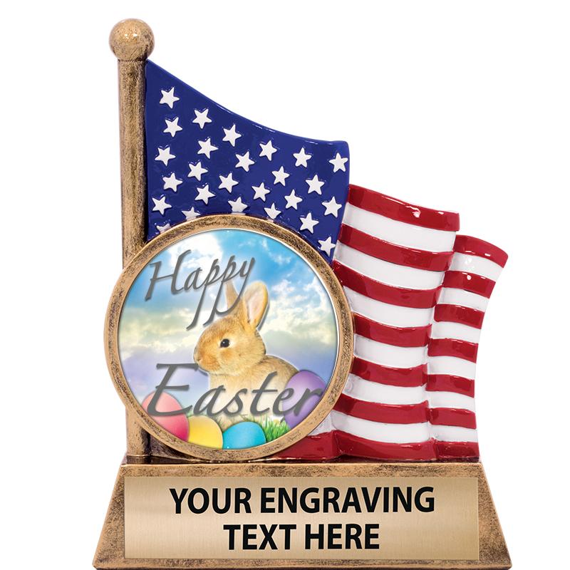 5" AMERICAN FLAG INSERT SCLPT