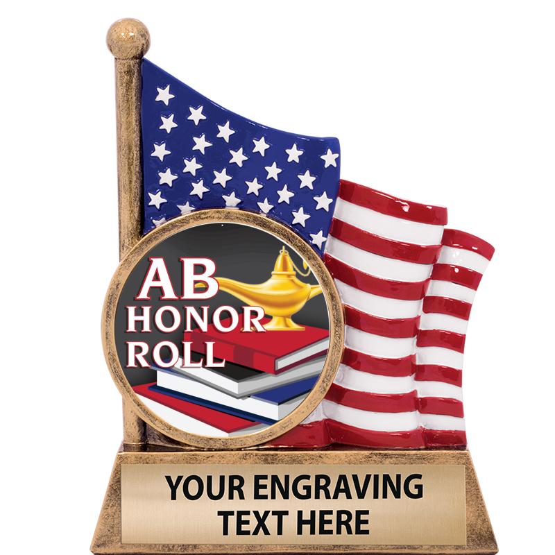 5" AMERICAN FLAG INSERT SCLPT