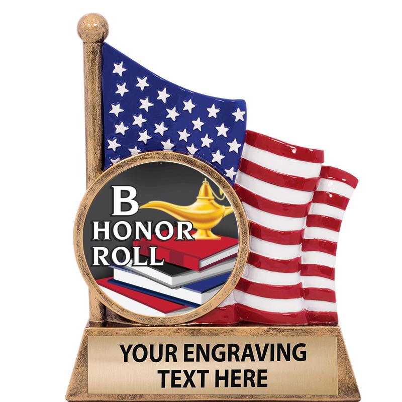 5" AMERICAN FLAG INSERT SCLPT