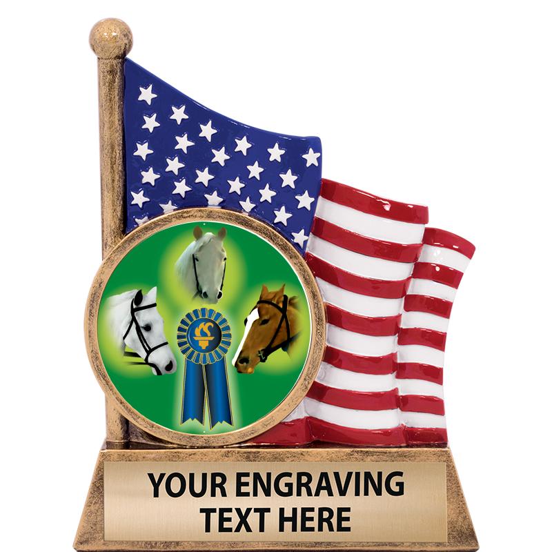 5" AMERICAN FLAG INSERT SCLPT