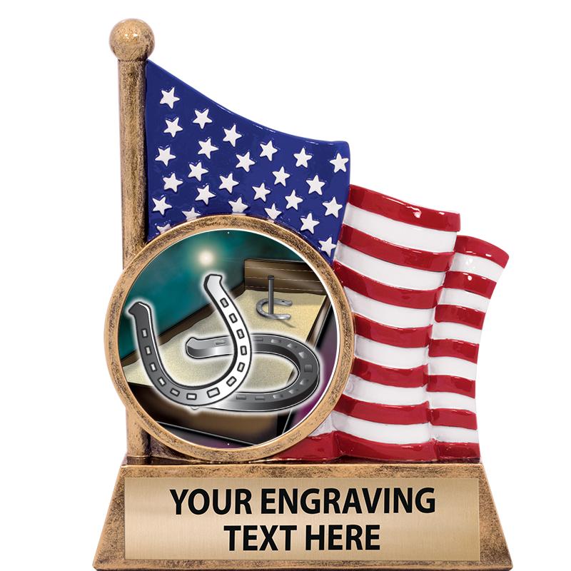 5" AMERICAN FLAG INSERT SCLPT