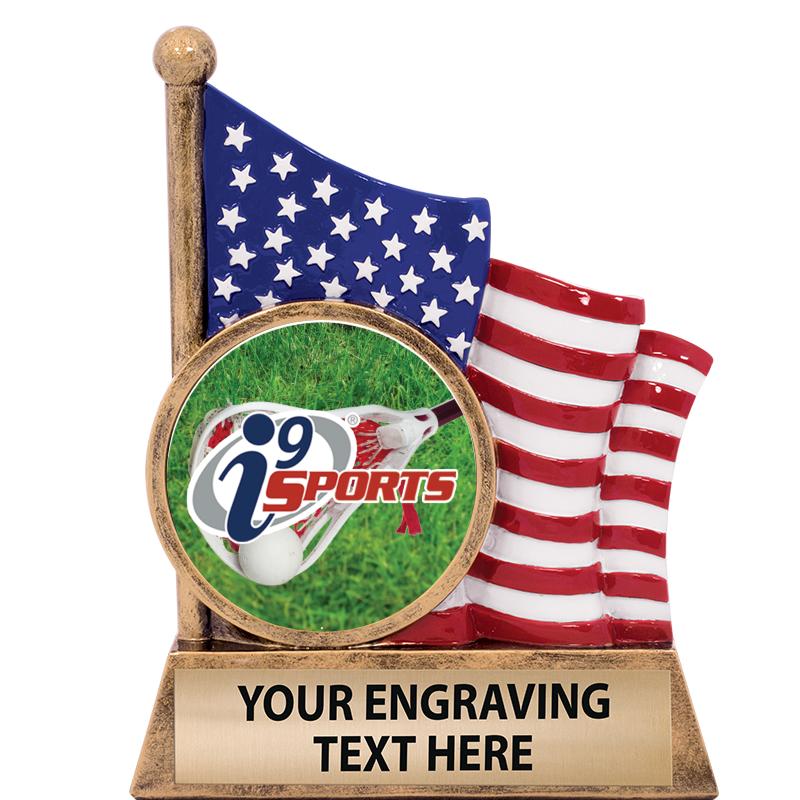 5" AMERICAN FLAG INSERT SCLPT