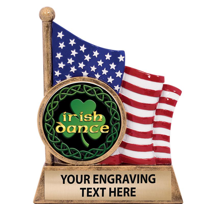 5" AMERICAN FLAG INSERT SCLPT