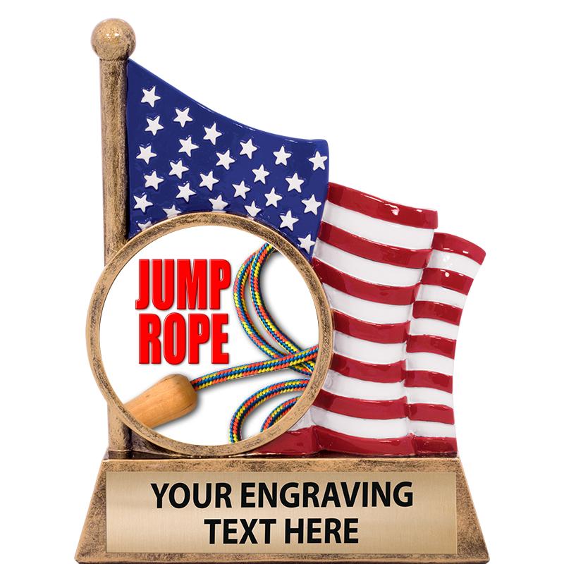 5" AMERICAN FLAG INSERT SCLPT