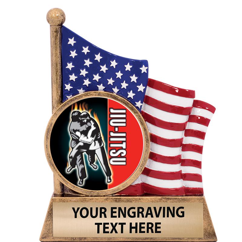 5" AMERICAN FLAG INSERT SCLPT