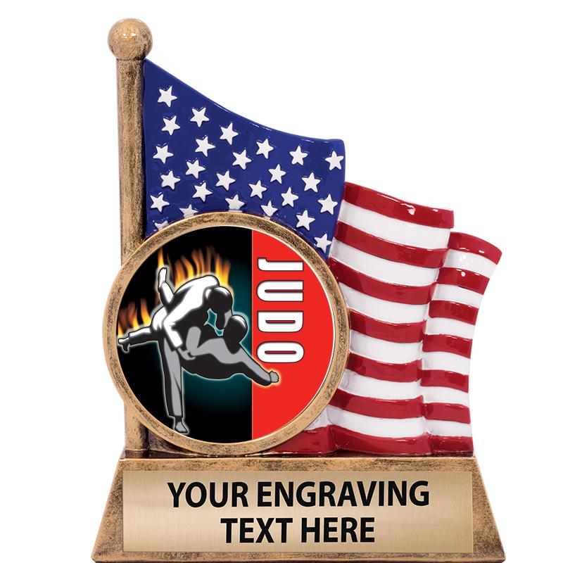 5" AMERICAN FLAG INSERT SCLPT