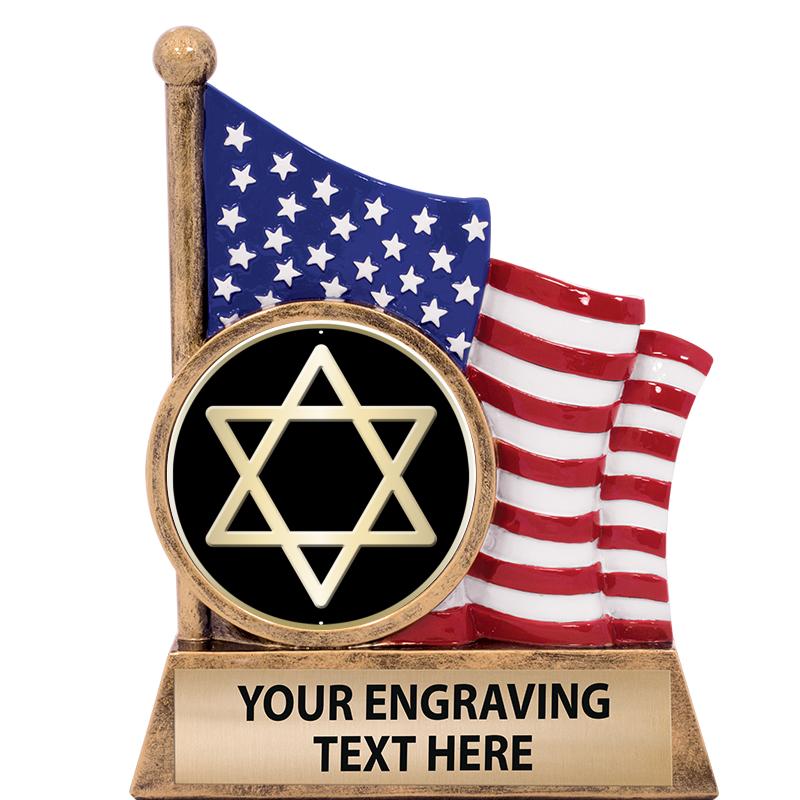 5" AMERICAN FLAG INSERT SCLPT