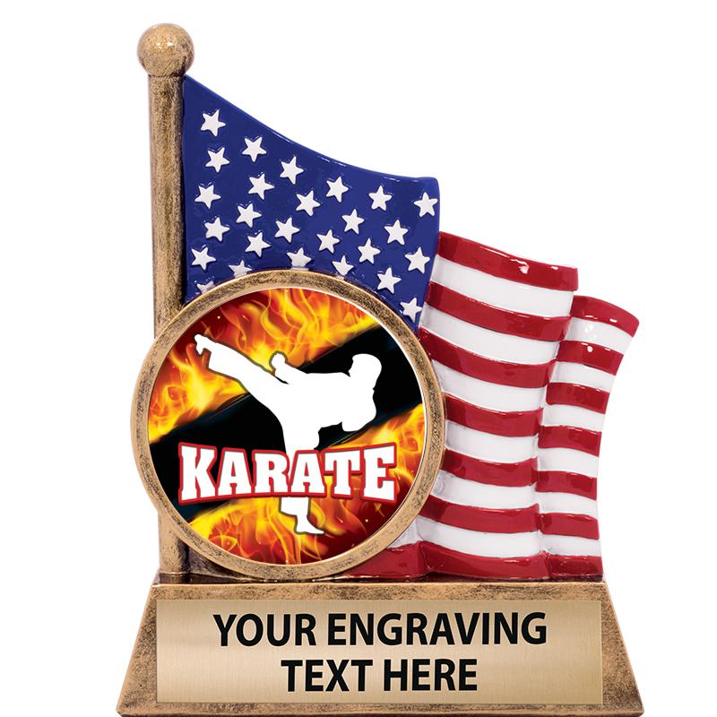 5" AMERICAN FLAG INSERT SCLPT