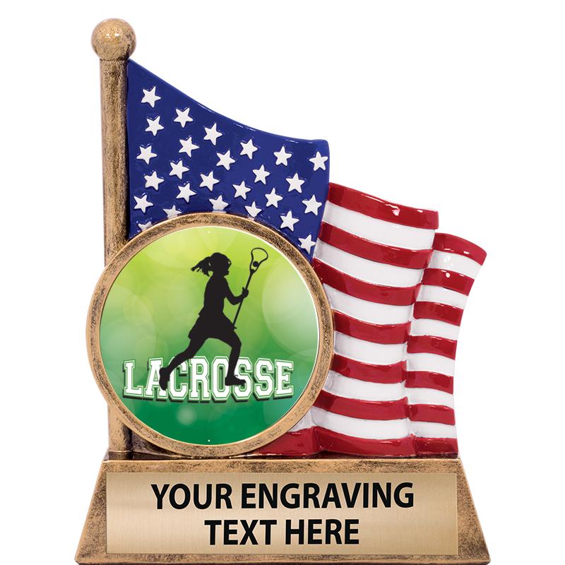 5" AMERICAN FLAG INSERT SCLPT