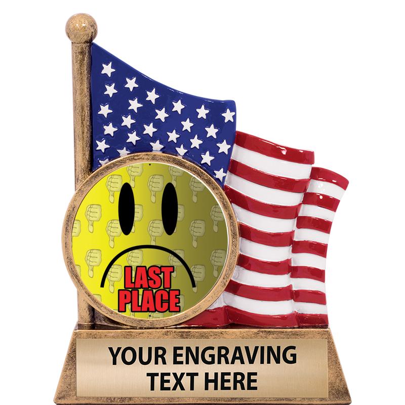 5" AMERICAN FLAG INSERT SCLPT