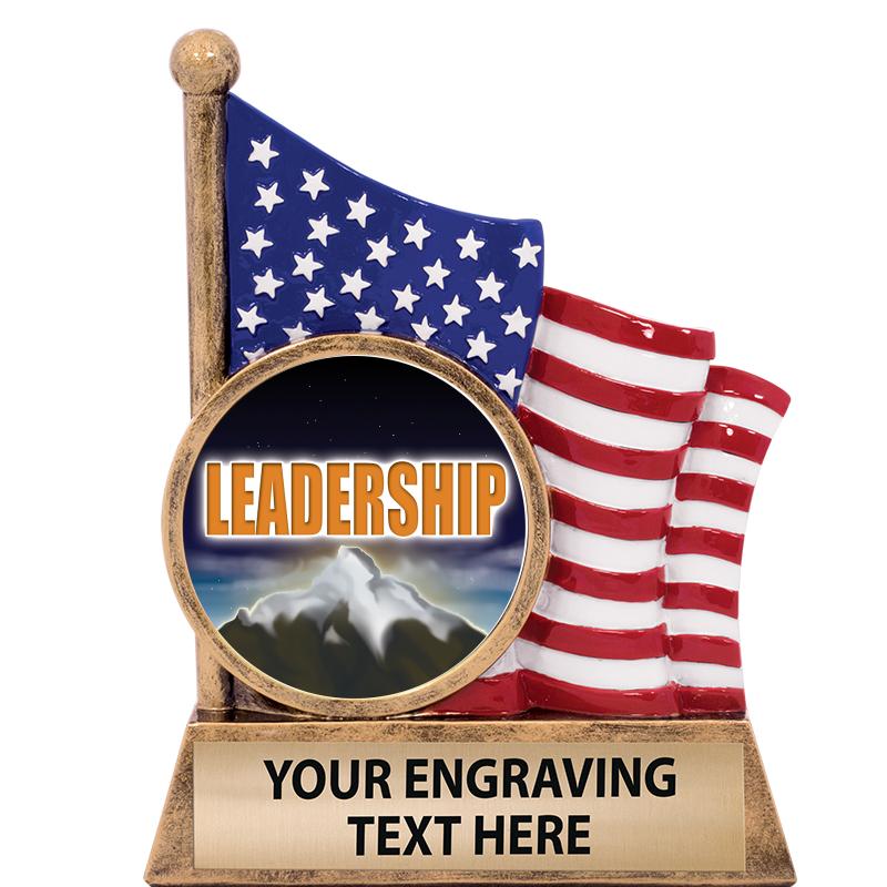 5" AMERICAN FLAG INSERT SCLPT