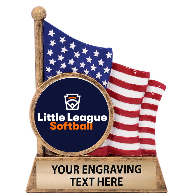 5" AMERICAN FLAG INSERT SCLPT