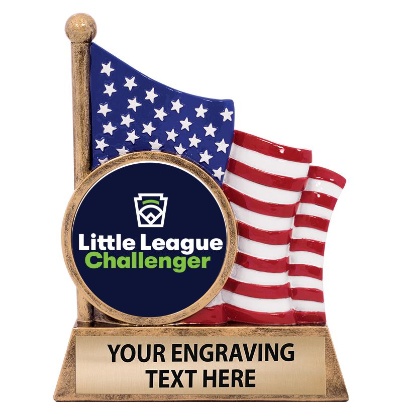 5" AMERICAN FLAG INSERT SCLPT