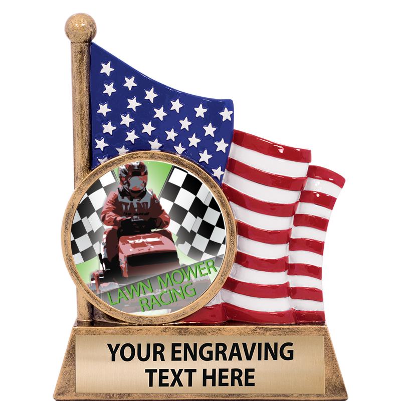 5" AMERICAN FLAG INSERT SCLPT