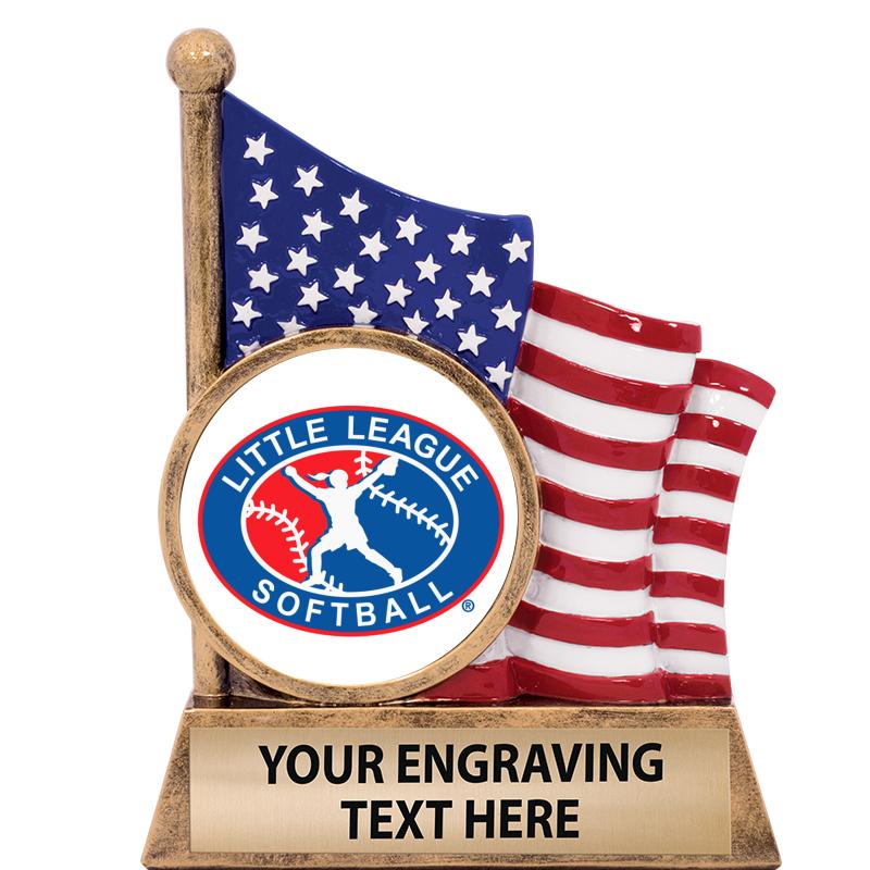 5" AMERICAN FLAG INSERT SCLPT