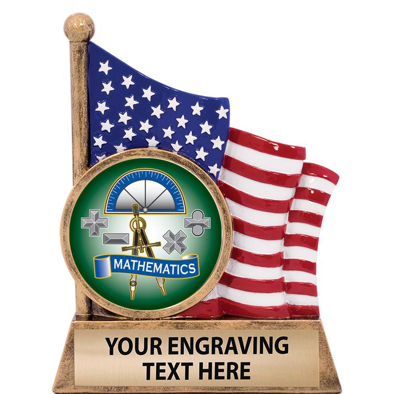 5" AMERICAN FLAG INSERT SCLPT