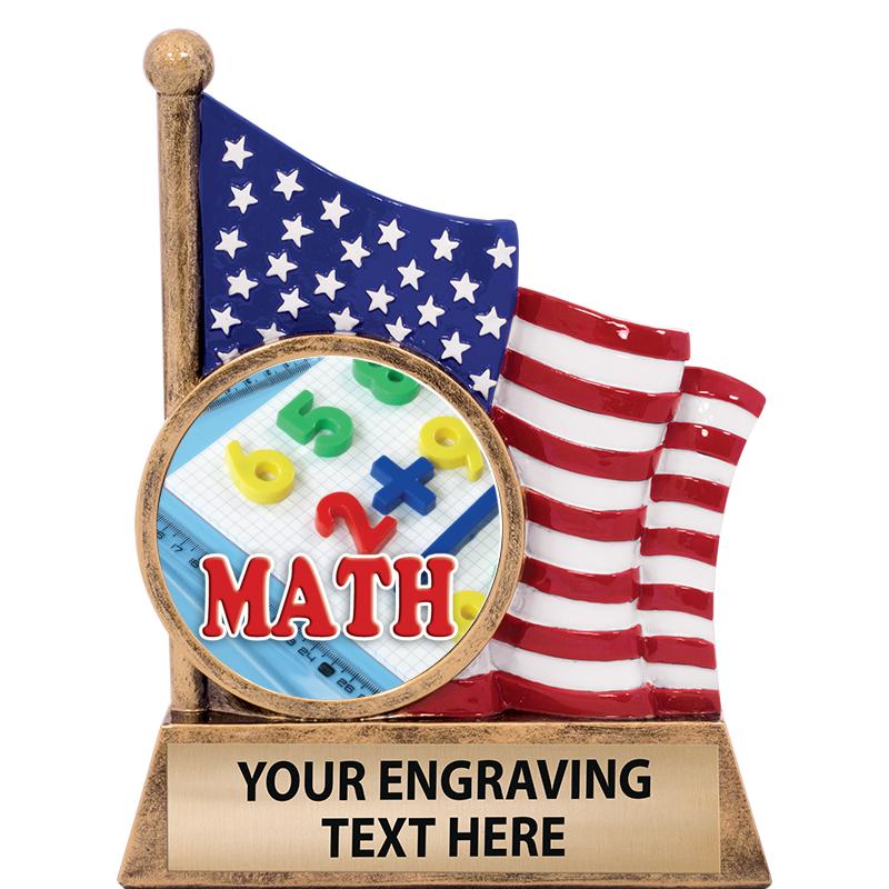 5" AMERICAN FLAG INSERT SCLPT