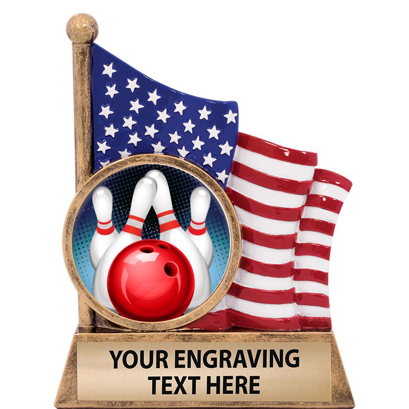 5" AMERICAN FLAG INSERT SCLPT