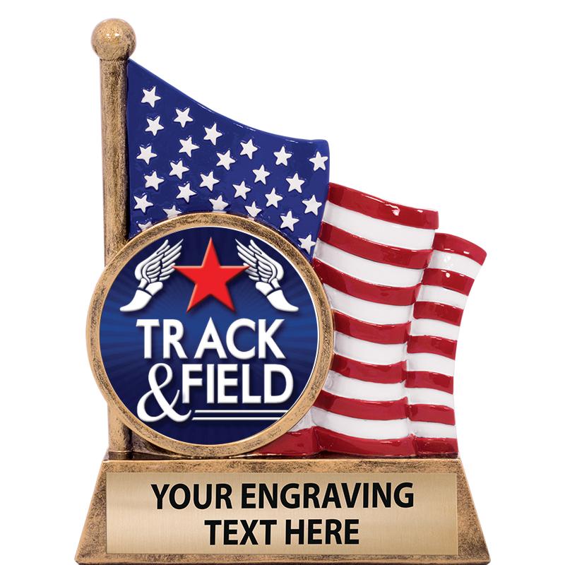 5" AMERICAN FLAG INSERT SCLPT