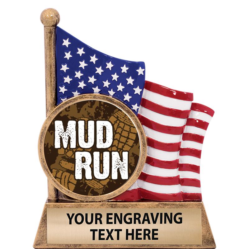 5" AMERICAN FLAG INSERT SCLPT