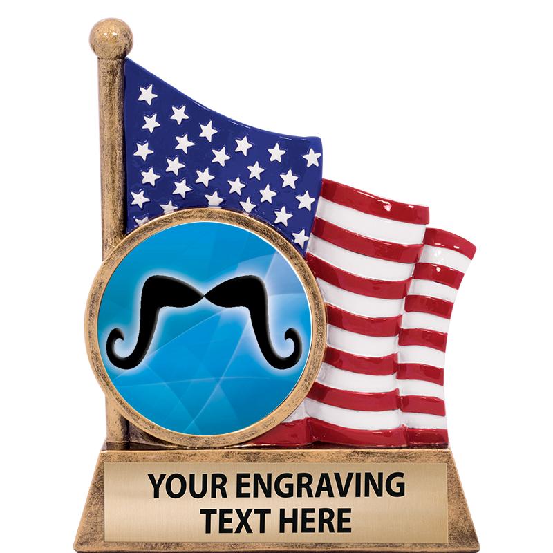 5" AMERICAN FLAG INSERT SCLPT