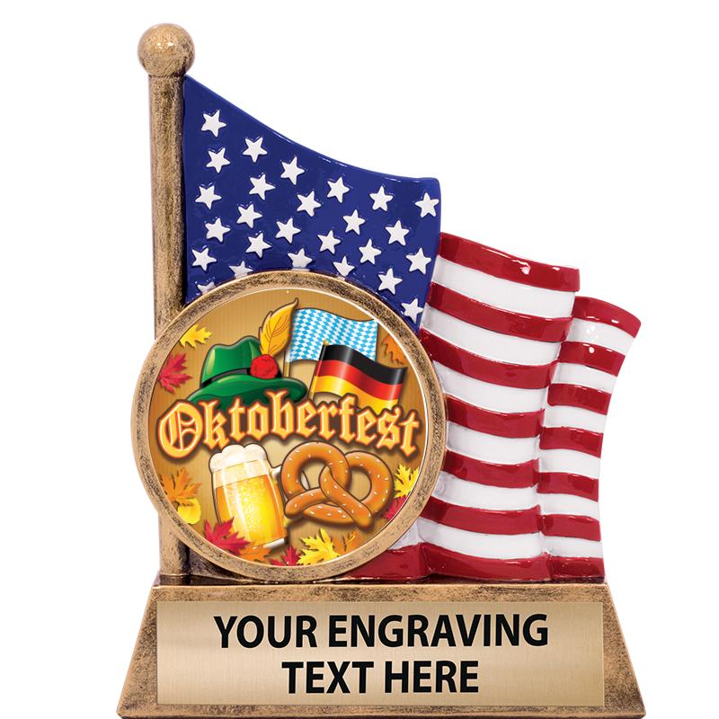 5" AMERICAN FLAG INSERT SCLPT