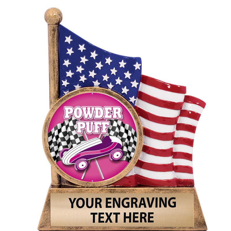 5" AMERICAN FLAG INSERT SCLPT