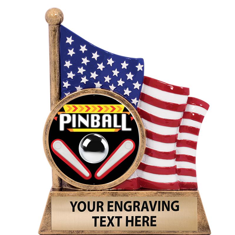 5" AMERICAN FLAG INSERT SCLPT