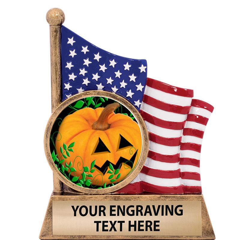 5" AMERICAN FLAG INSERT SCLPT