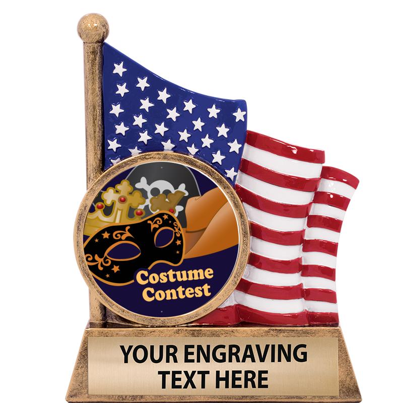 5" AMERICAN FLAG INSERT SCLPT