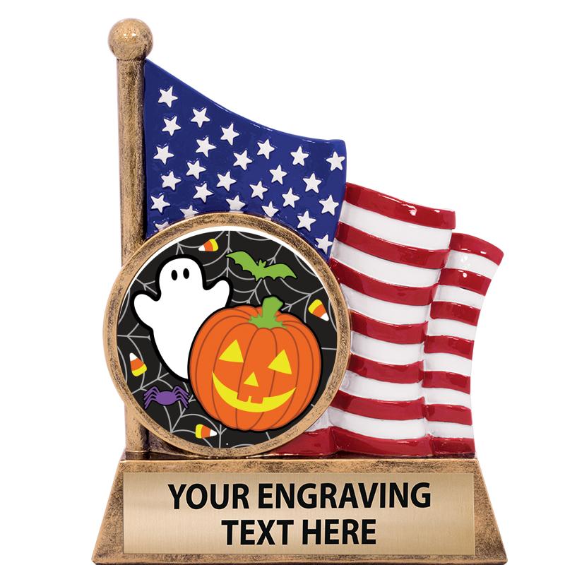 5" AMERICAN FLAG INSERT SCLPT