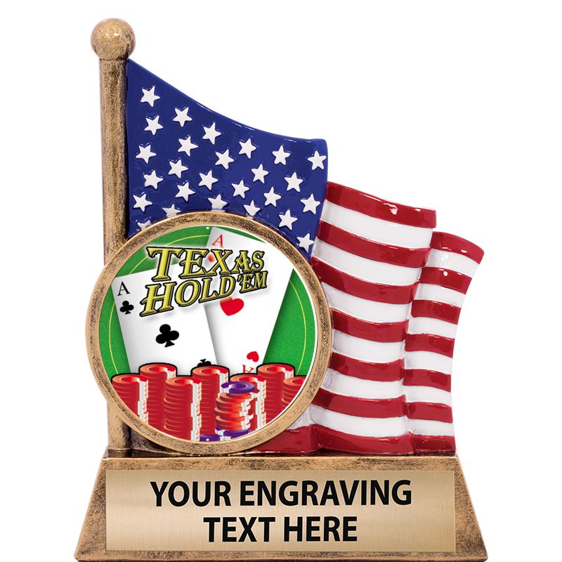 5" AMERICAN FLAG INSERT SCLPT