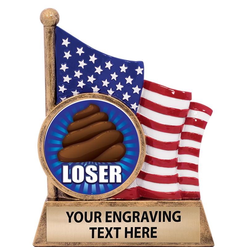 5" AMERICAN FLAG INSERT SCLPT