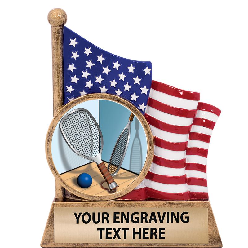 5" AMERICAN FLAG INSERT SCLPT