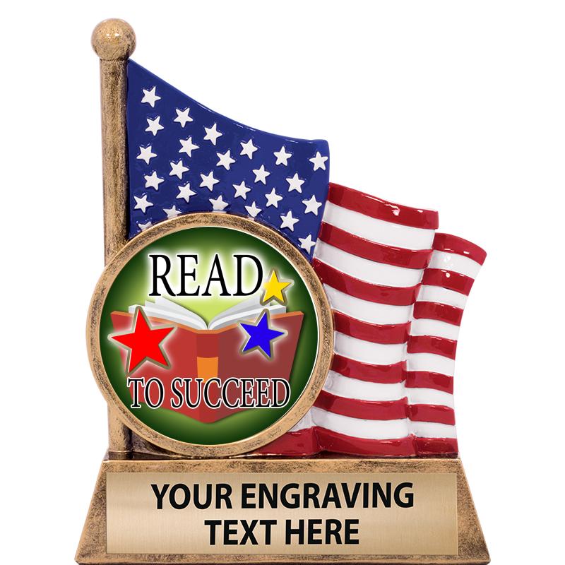 5" AMERICAN FLAG INSERT SCLPT