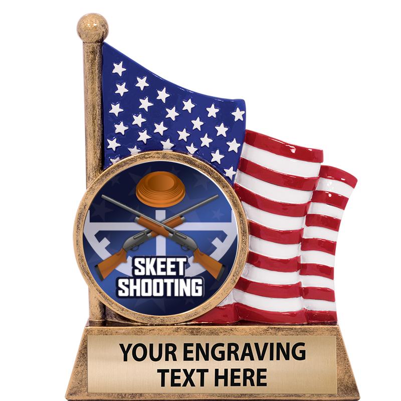 5" AMERICAN FLAG INSERT SCLPT