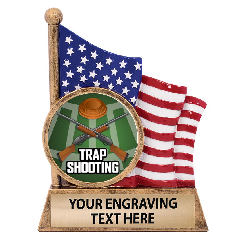 5" AMERICAN FLAG INSERT SCLPT