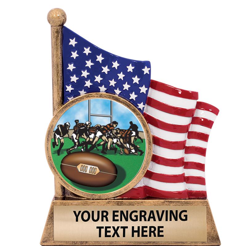 5" AMERICAN FLAG INSERT SCLPT