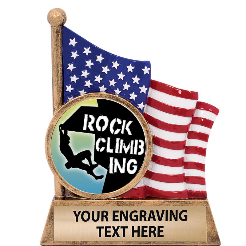 5" AMERICAN FLAG INSERT SCLPT