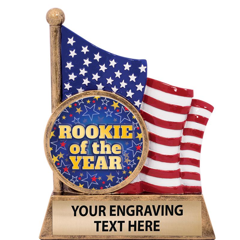 5" AMERICAN FLAG INSERT SCLPT