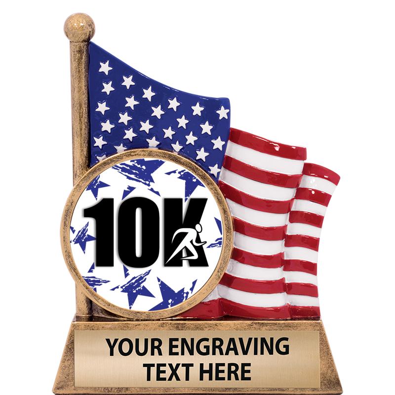 5" AMERICAN FLAG INSERT SCLPT