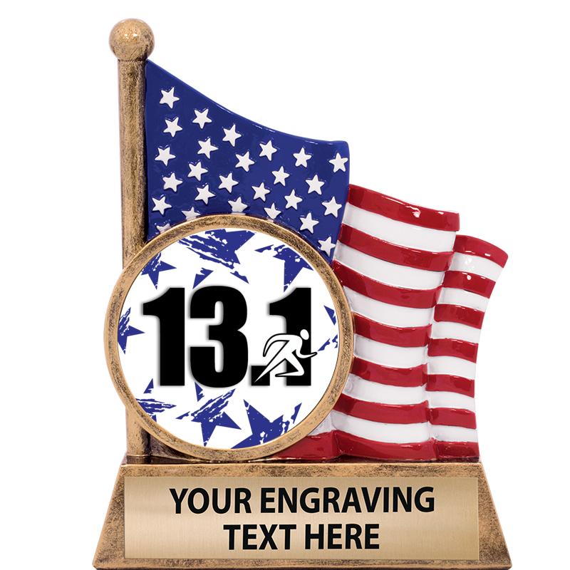 5" AMERICAN FLAG INSERT SCLPT