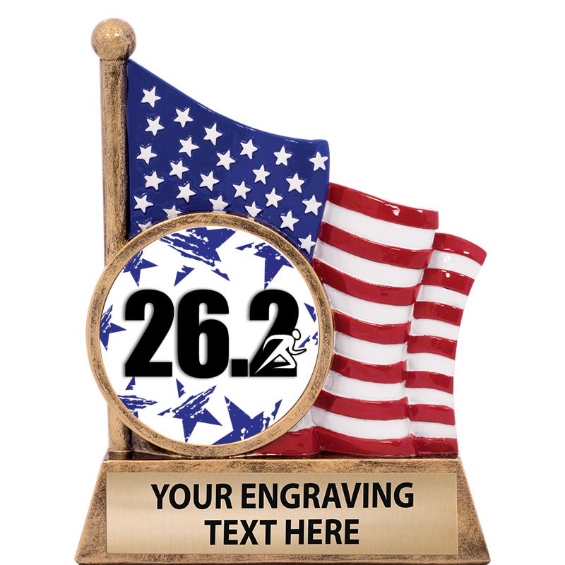 5" AMERICAN FLAG INSERT SCLPT