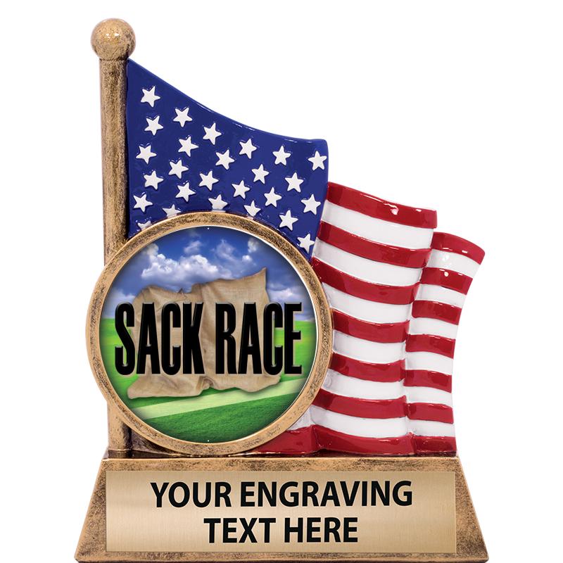 5" AMERICAN FLAG INSERT SCLPT