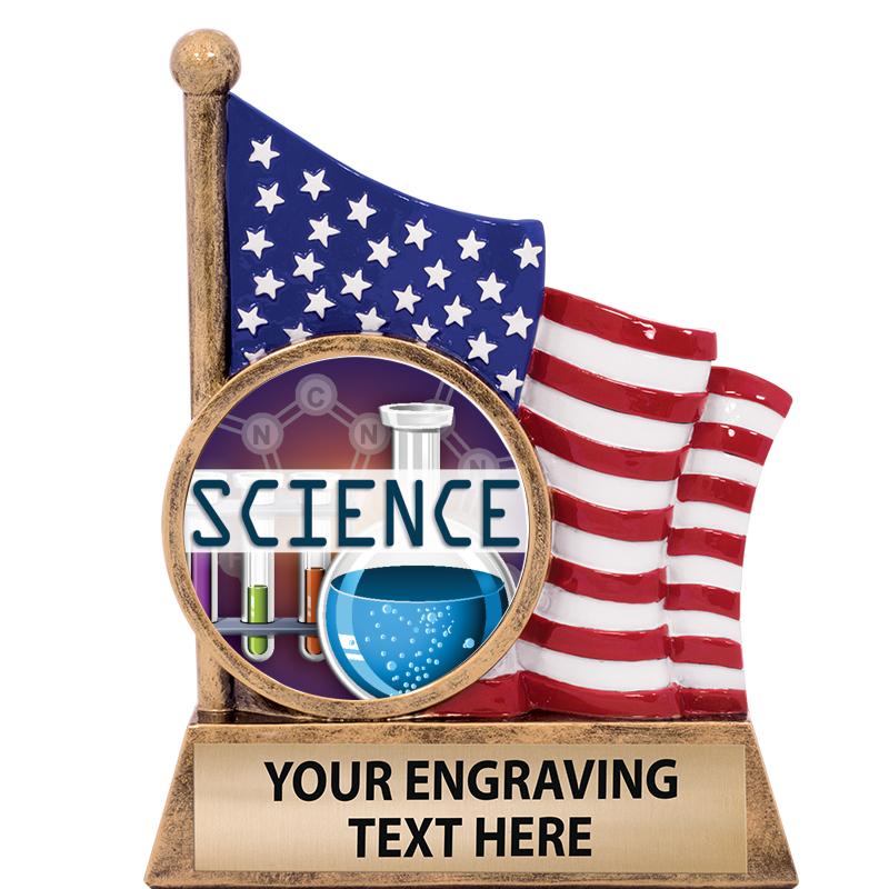 5" AMERICAN FLAG INSERT SCLPT