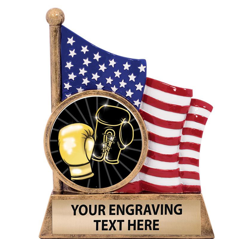 5" AMERICAN FLAG INSERT SCLPT